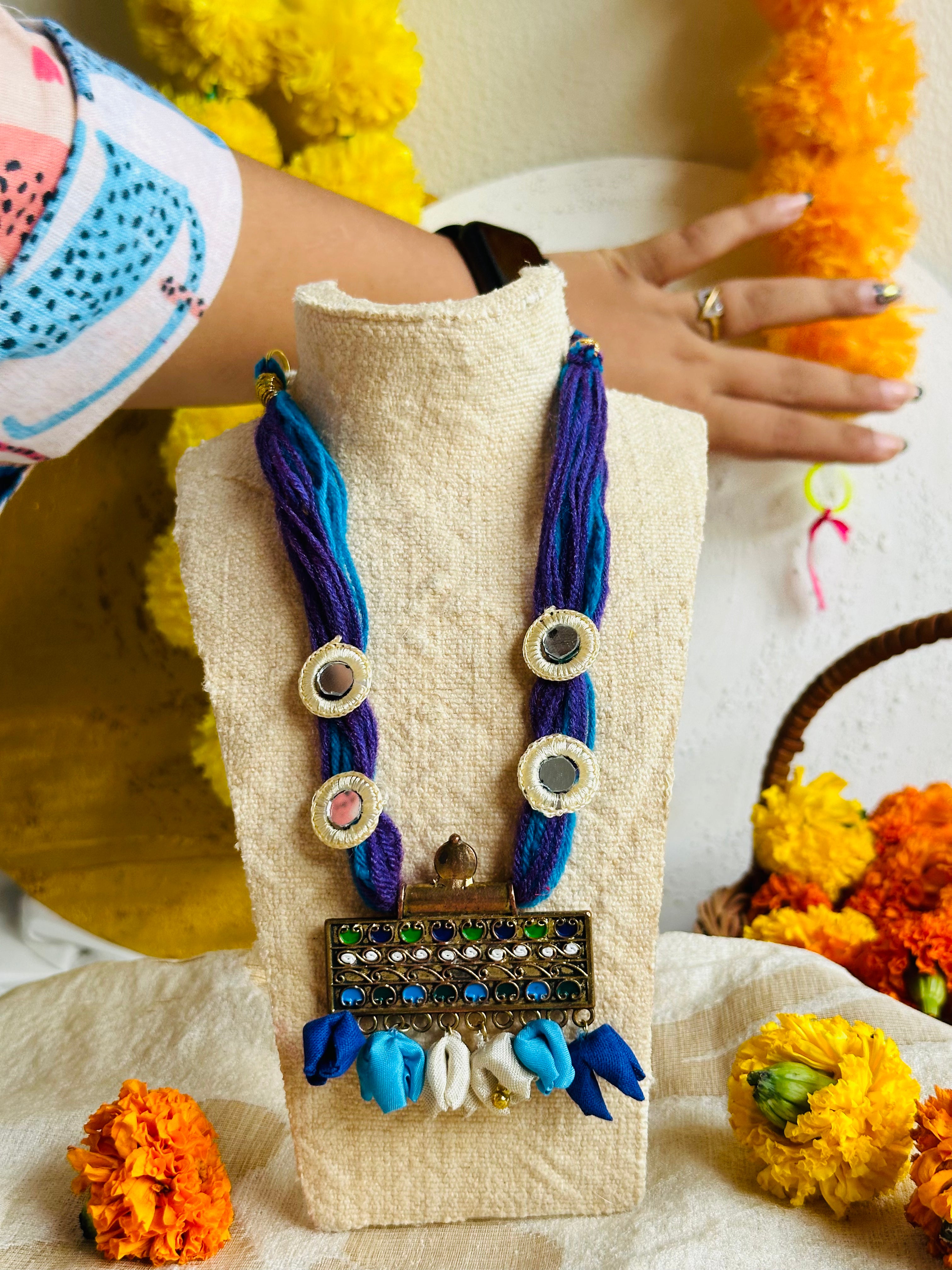 Traditional mogra pendent