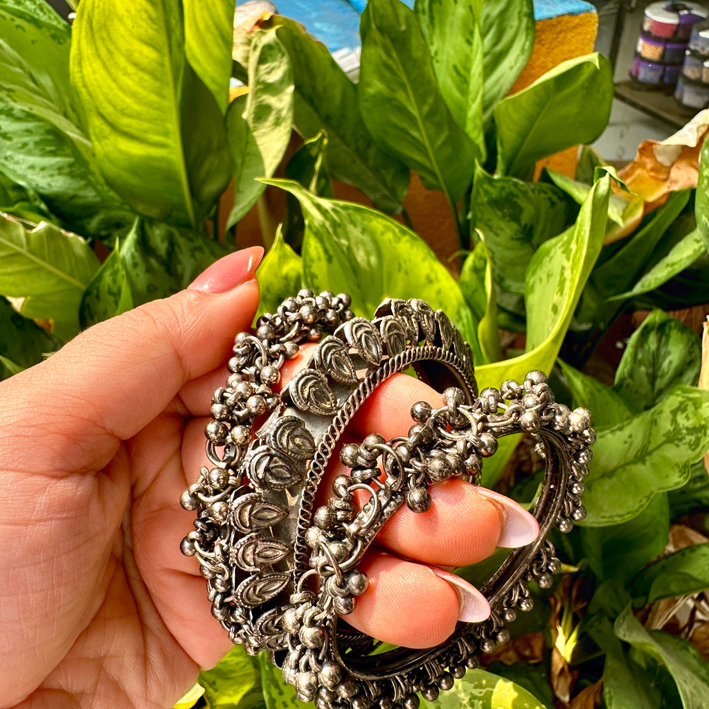 oxidised bangle + ring combo (jaipur)