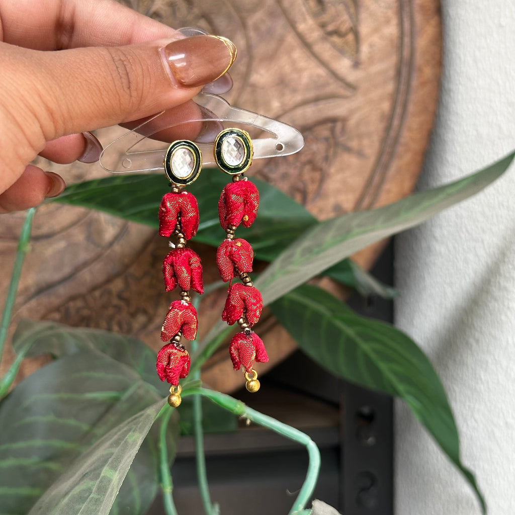 Mogra Kundan Studs